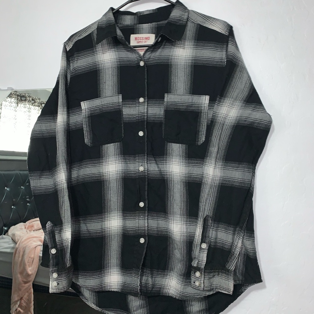 Flannel long sleeve t-shirt